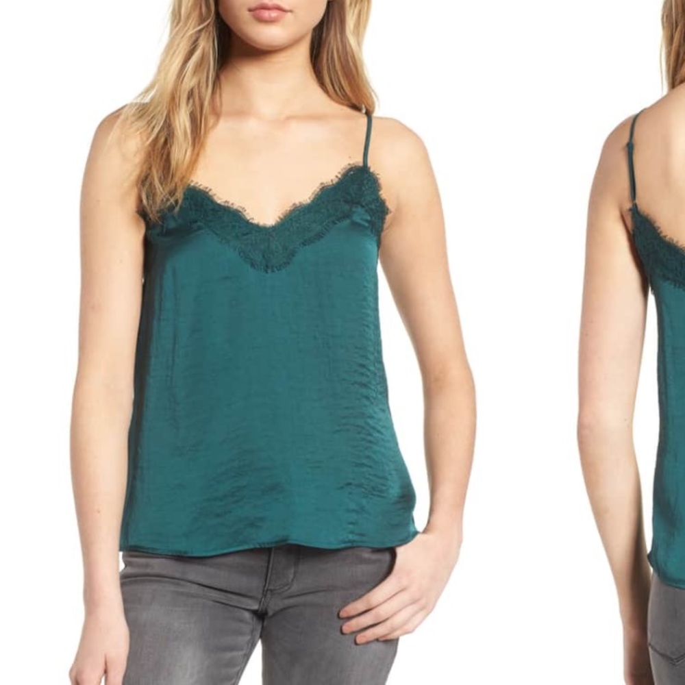 BP. | NWOT Lace Trim Satin Camisole - Picture 1 of 7